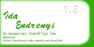 ida endrenyi business card